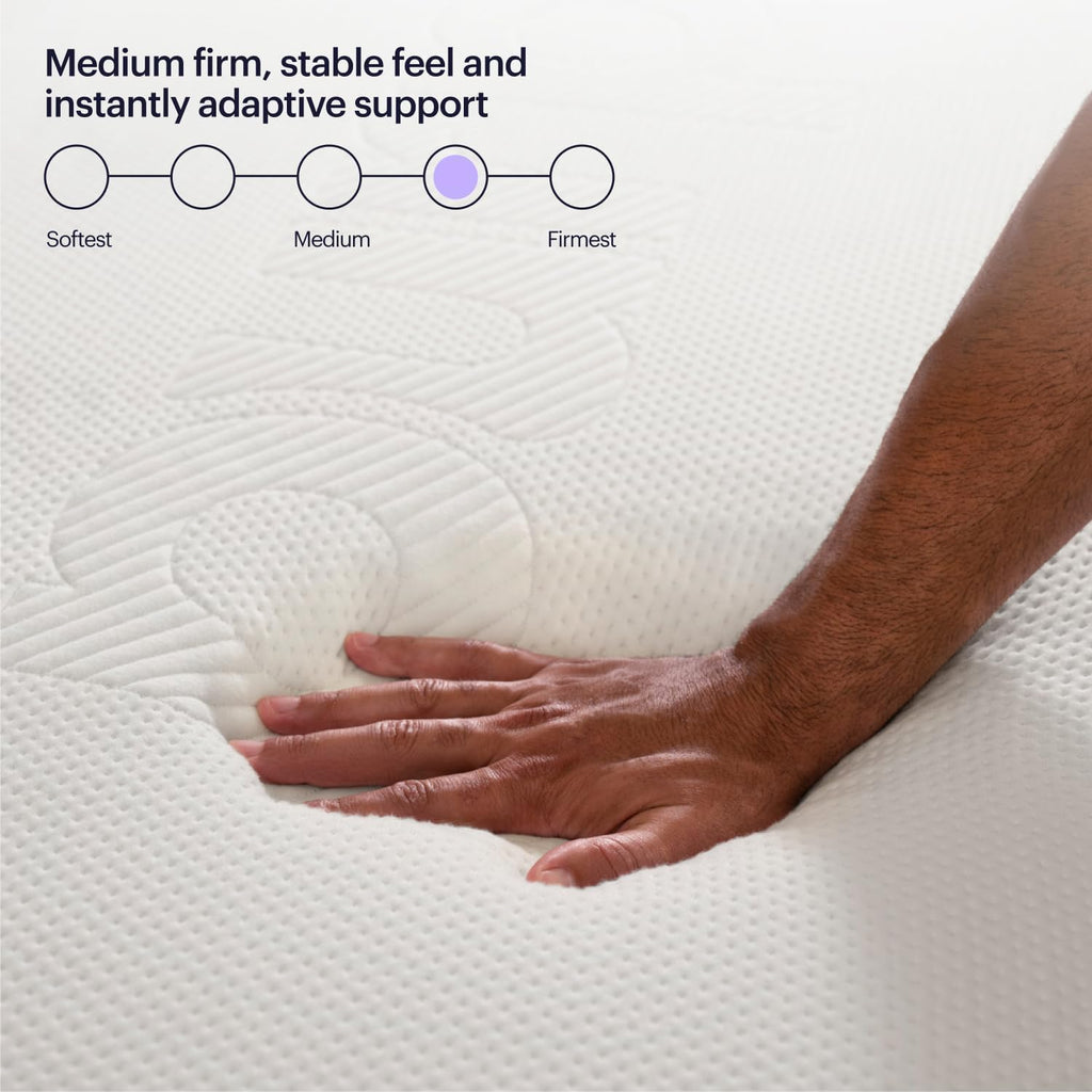 Purple Mattress – Cal King, 9.25' GelFlex Grid, Better Than Memory Foam, Pressure Relief, Temperature Neutral, Breathable, Motion Isolation, Made in USA