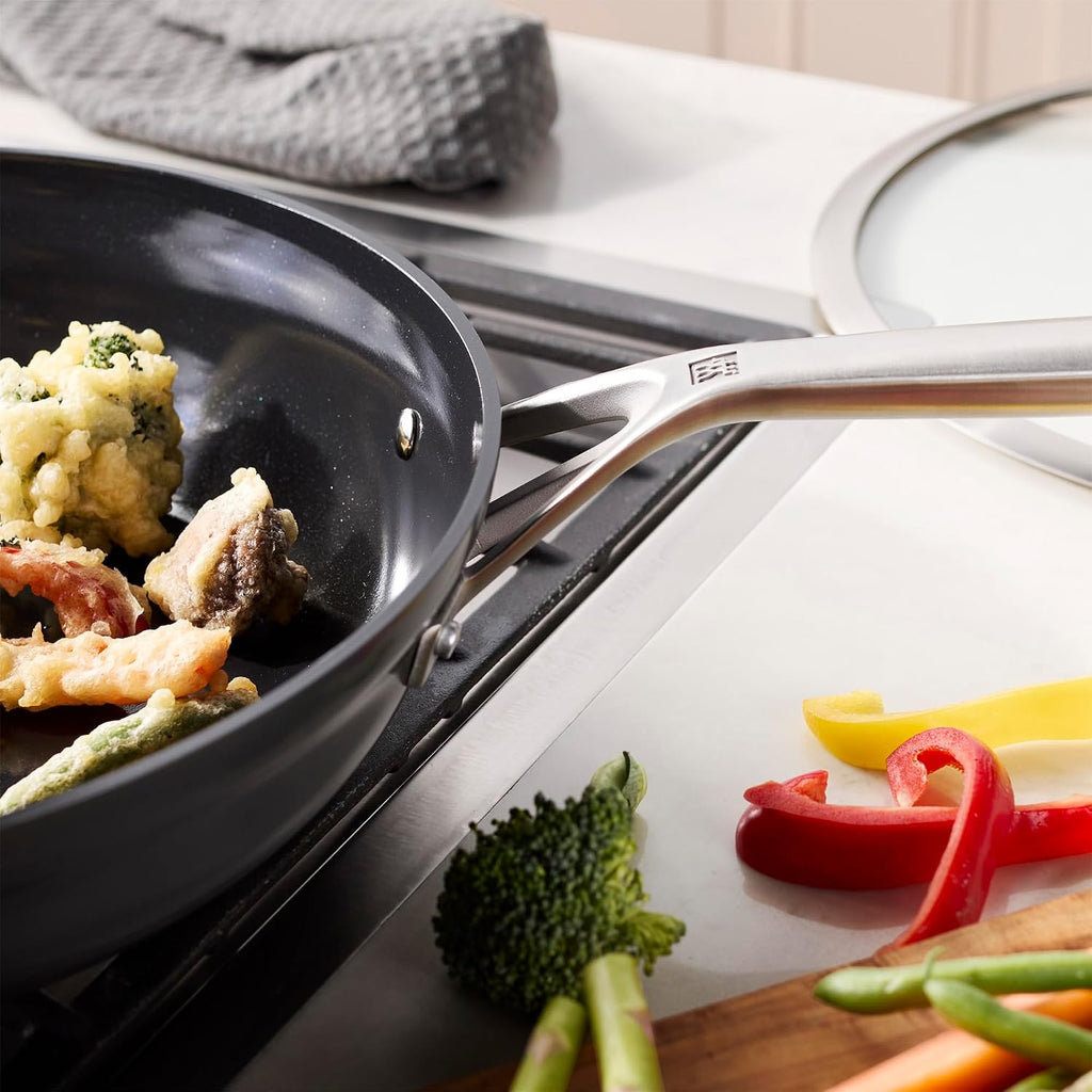 ZWILLING Motion Ceramic Hard Anodized 5-qt Aluminum Nonstick Deep Fryer