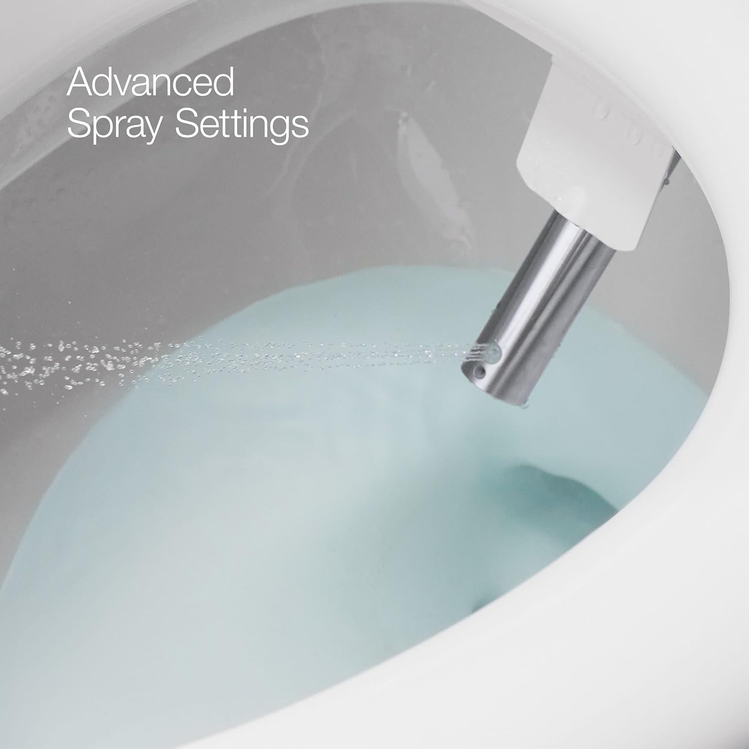Kohler PureWash E880 Elongated Bidet Toilet Seat With Remote, Warm Water, Quiet-Close Lid Prevents Slamming, Easy Installation with Quick-Release, Self-Cleaning Wand, Adjustable Water Pressure