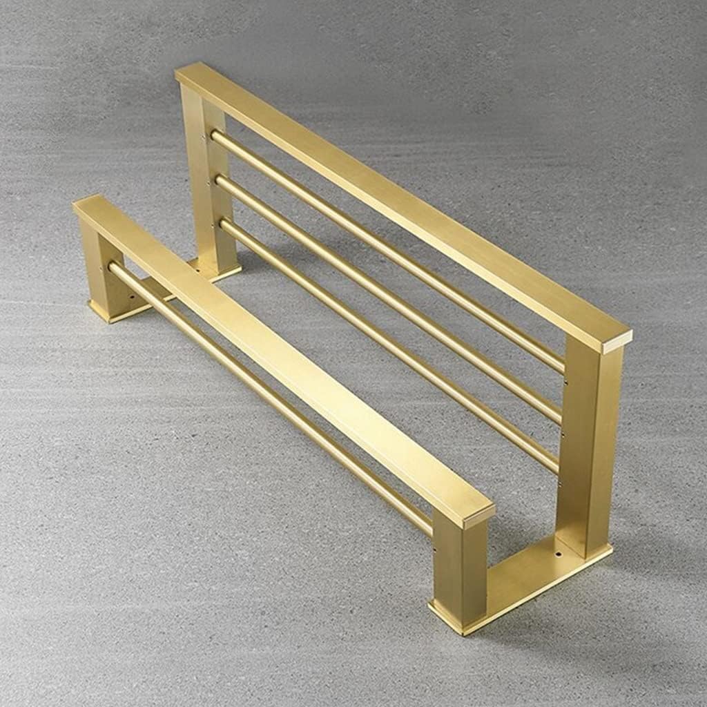 Towel Rack Bath Hardware Aluminum Brushed Gold Towel Rack, Towel Holder Bathroom Accessories Towel Shelf