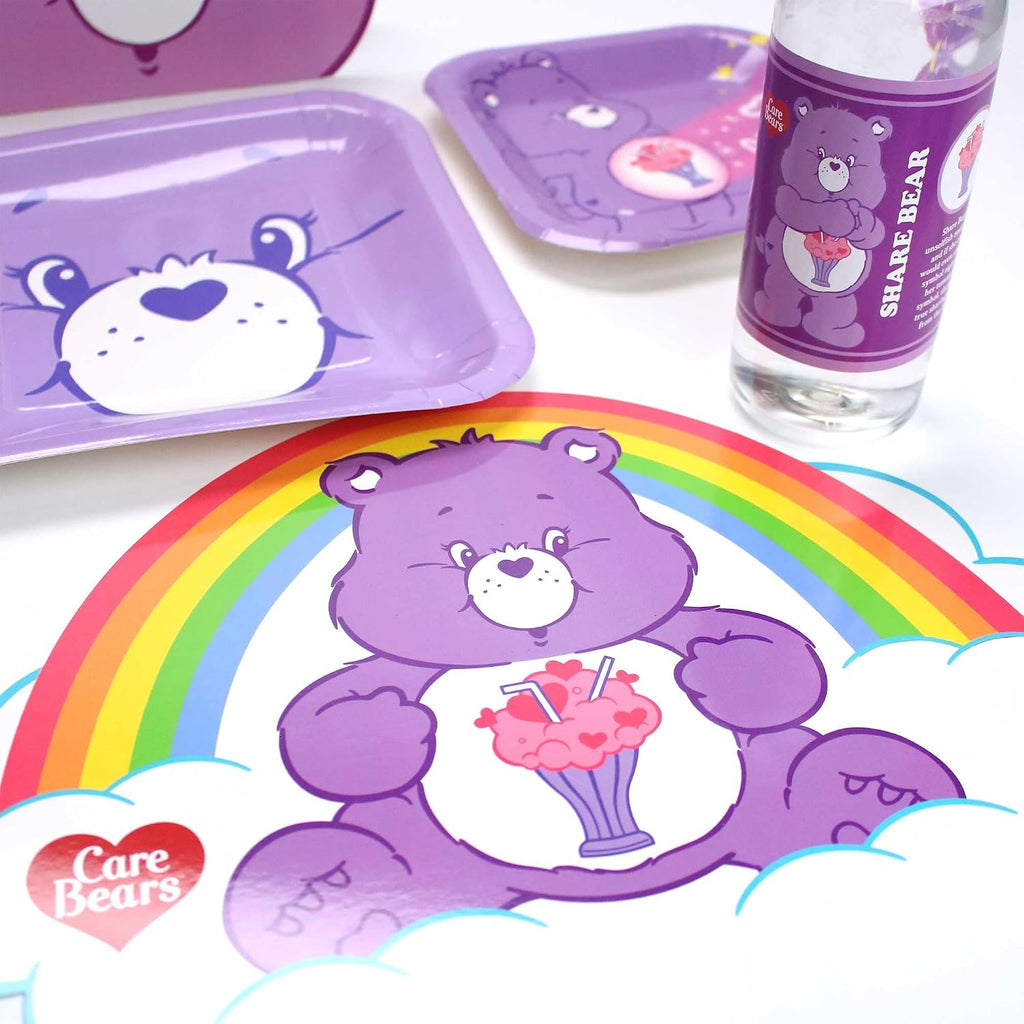 Care Bears Ultimate Party Pack (for 8 Guests)- Plates, Napkins, Wall Mural, Cupcake Wrappers, Photo Props, 3'x5' Banner for Nostalgic Birthdays, Baby Shower, Gender Reveal Party, and 1st Birthdays.