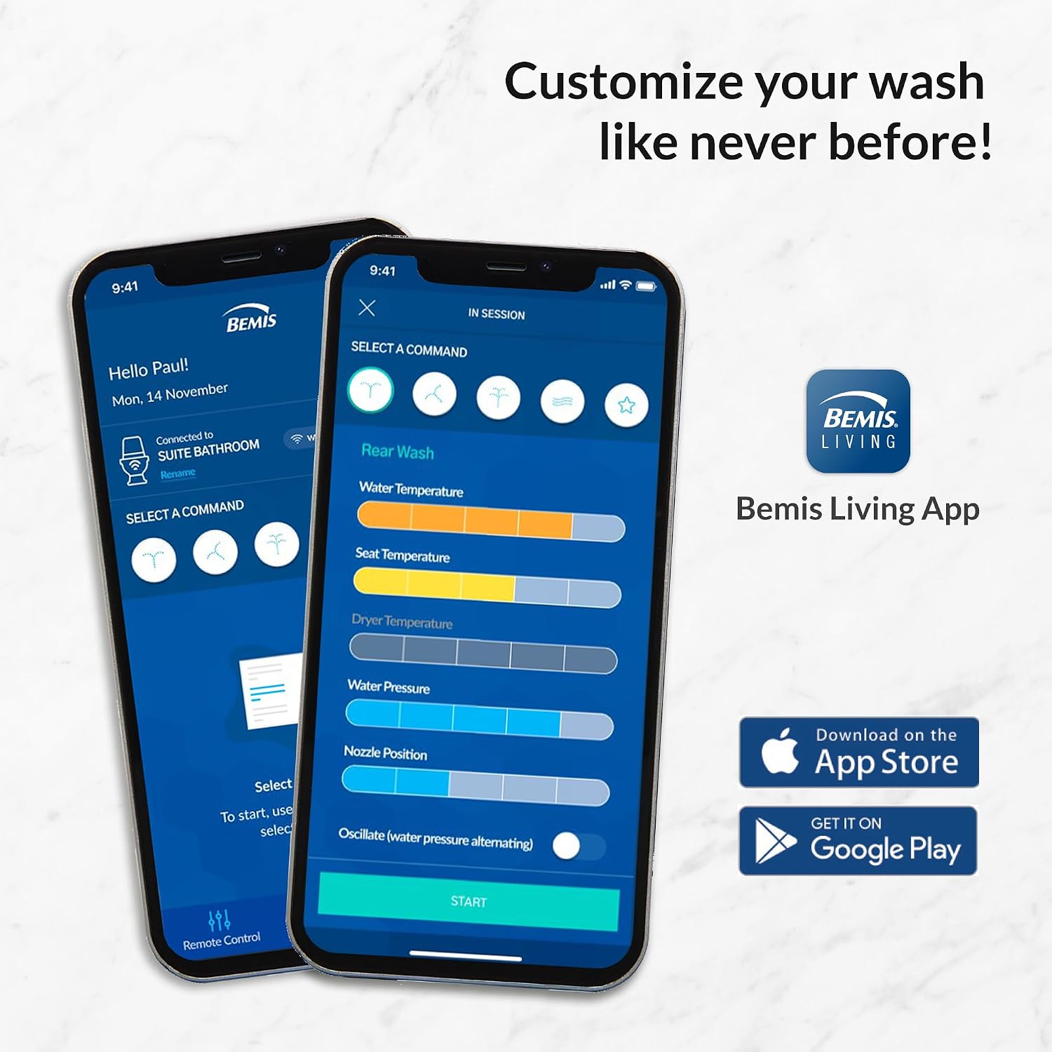 Bio Bidet BB1200 Elongated Smart Bidet, Warm Water Wash, Heated Seat & Dryer, App & Remote Control