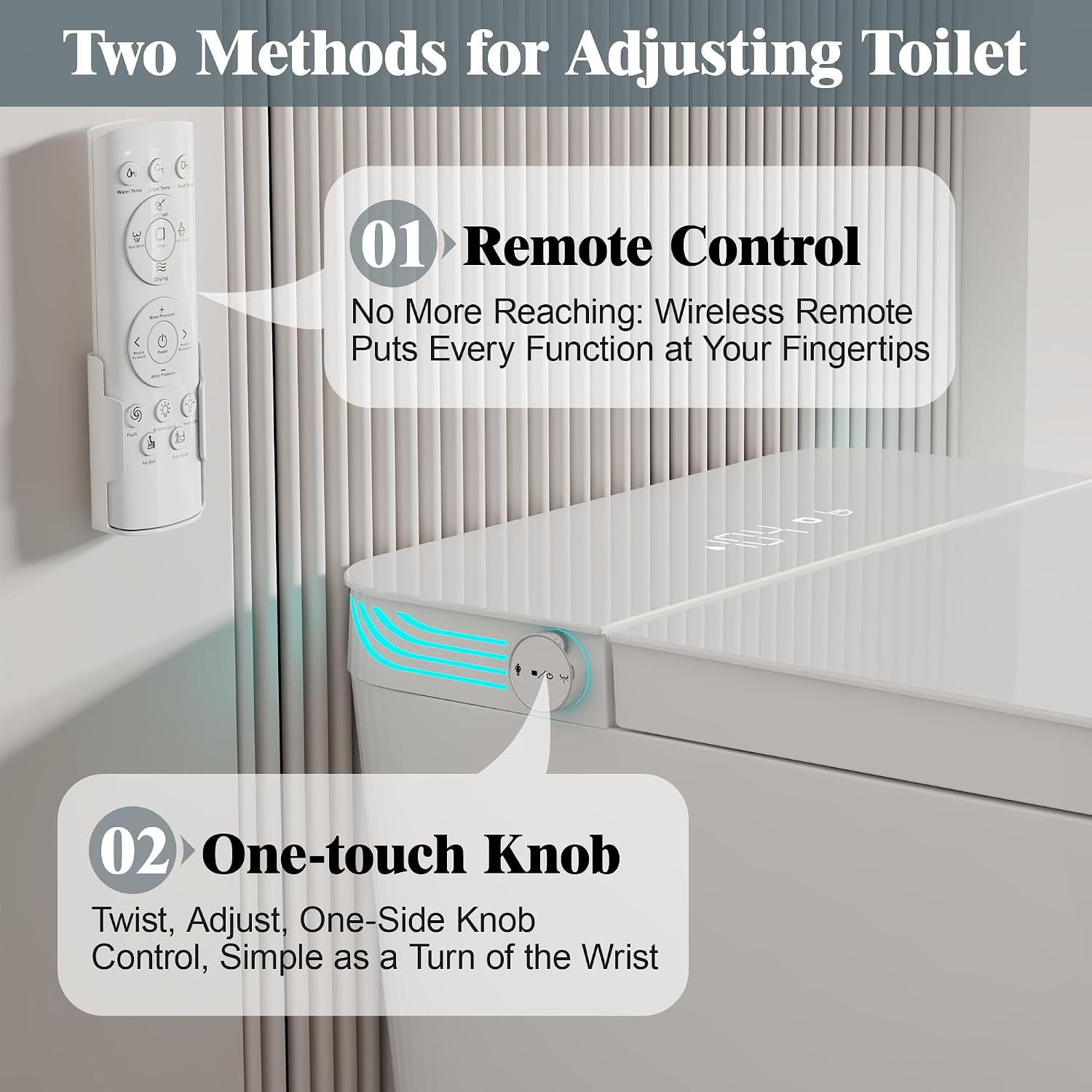 Smart Toilet with Bidet Built In, Elongated Heated Seat, Auto Flush, Manual Soft-Close Seat&Lid, Warm Water Wash&Air Dry, Electric One Piece Toilet for Bathroom with Siphon Dual Flush 0.8/1.2 GPF