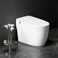 Tankless Smart Toilet with Bidet Built-In Pro Model Auto Open/Close Auto Flush Heated Seat Warm Water & Dryer Adjustable Temp Side Knob (S61G)