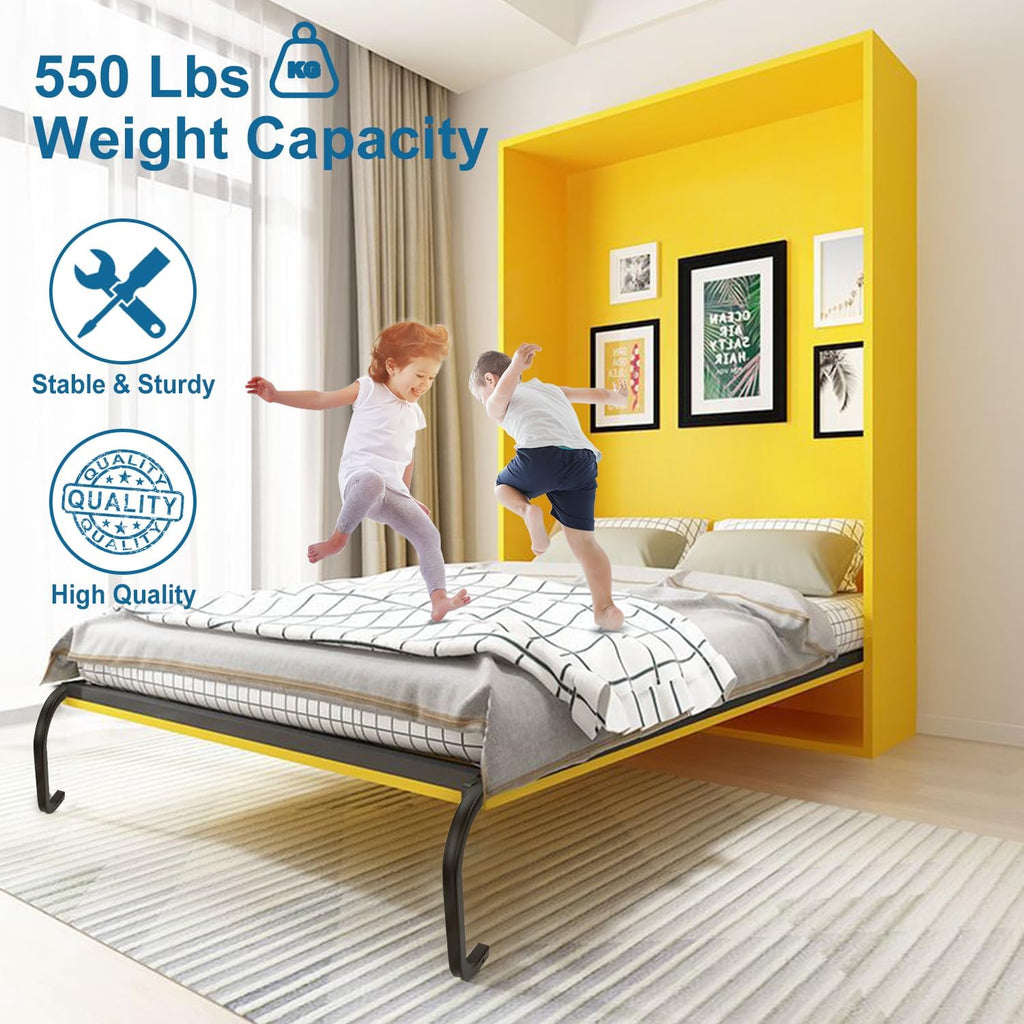TOPOWN Queen Size Deluxe Murphy Bed Kit Queen Murphy Bed Kit Murphy Bed Hardware DIY Murphy Bed Kit Queen (Vertical)