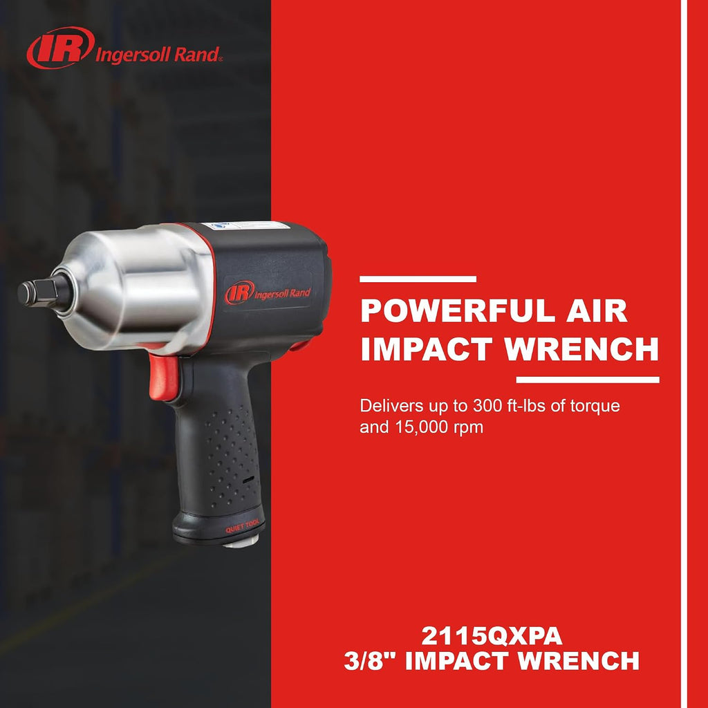 Ingersoll Rand 2115QXPA 3/8' Impact Wrench with Quiet Technology