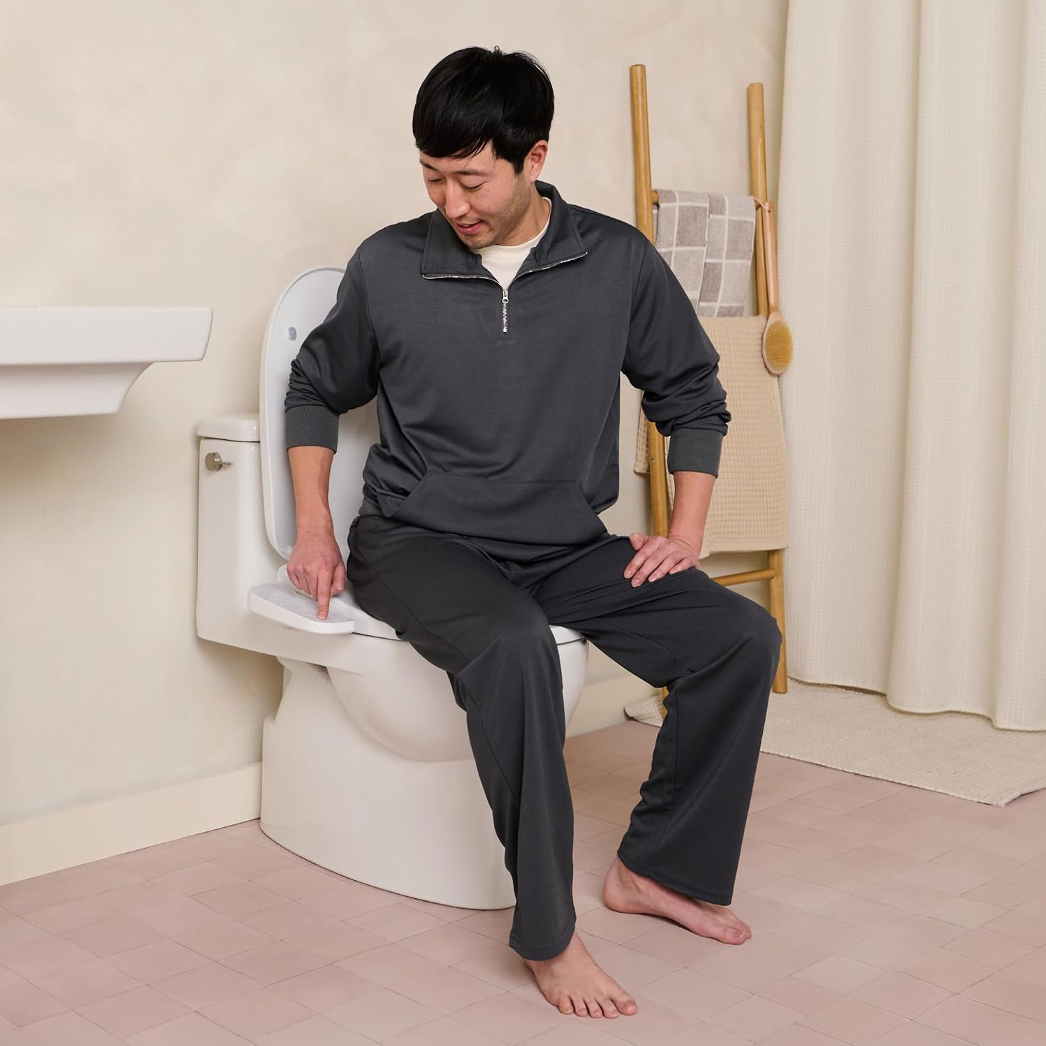 TUSHY Cloud Electronic Bidet Heated Toilet Seat: Instant Warm Water, Adjustable Air Dryer, Soft Close Lid and Seat & Night Light (Self Cleaning Nozzle and Water Filter), Elongated
