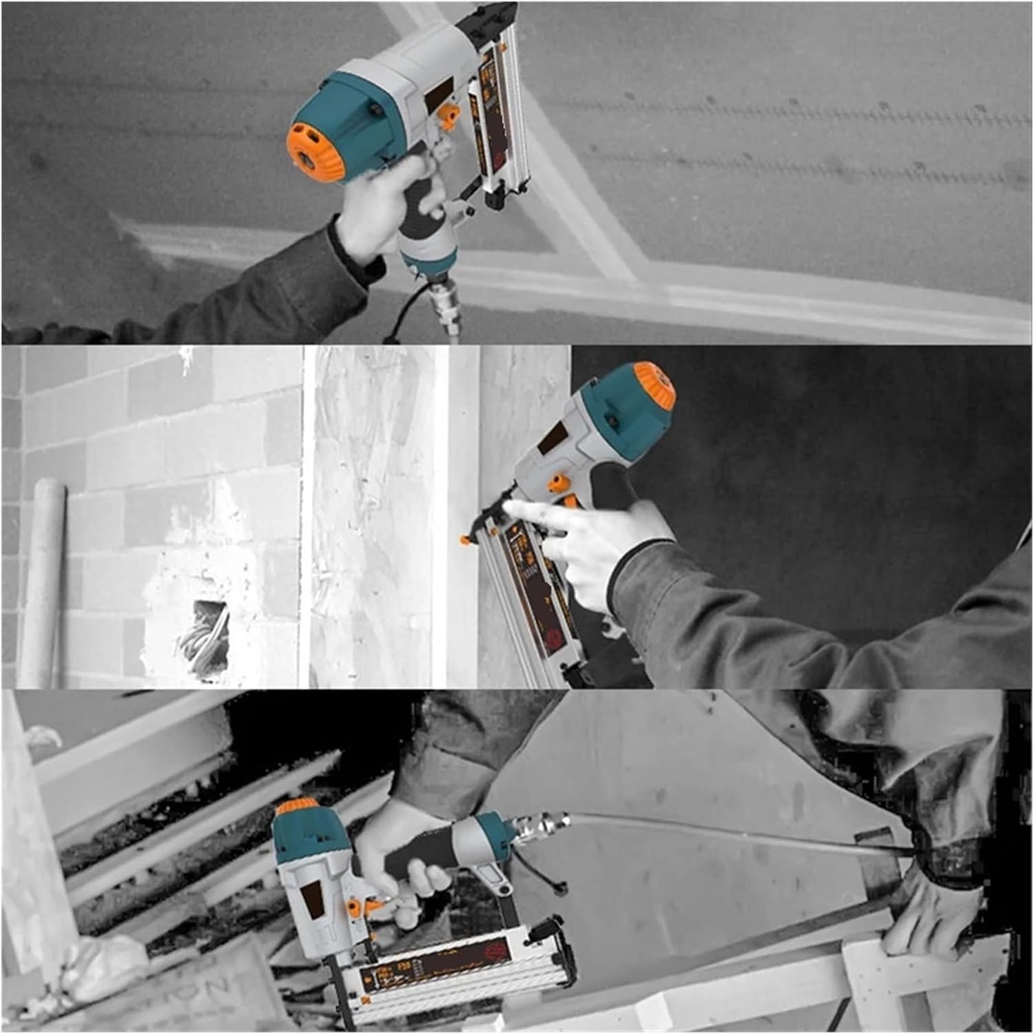 Pneumatic Nailer, T50 F50 K440 Air Nailer Carenter Pneumatic Nail Tool Air Brads Nailer Depth Ergonomic And Light Adjustment,for Carpentry