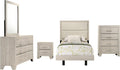 Coaster Home Furnishings Trenton 5-Piece Twin Bedroom Set Rustic Cream 225061T-S5