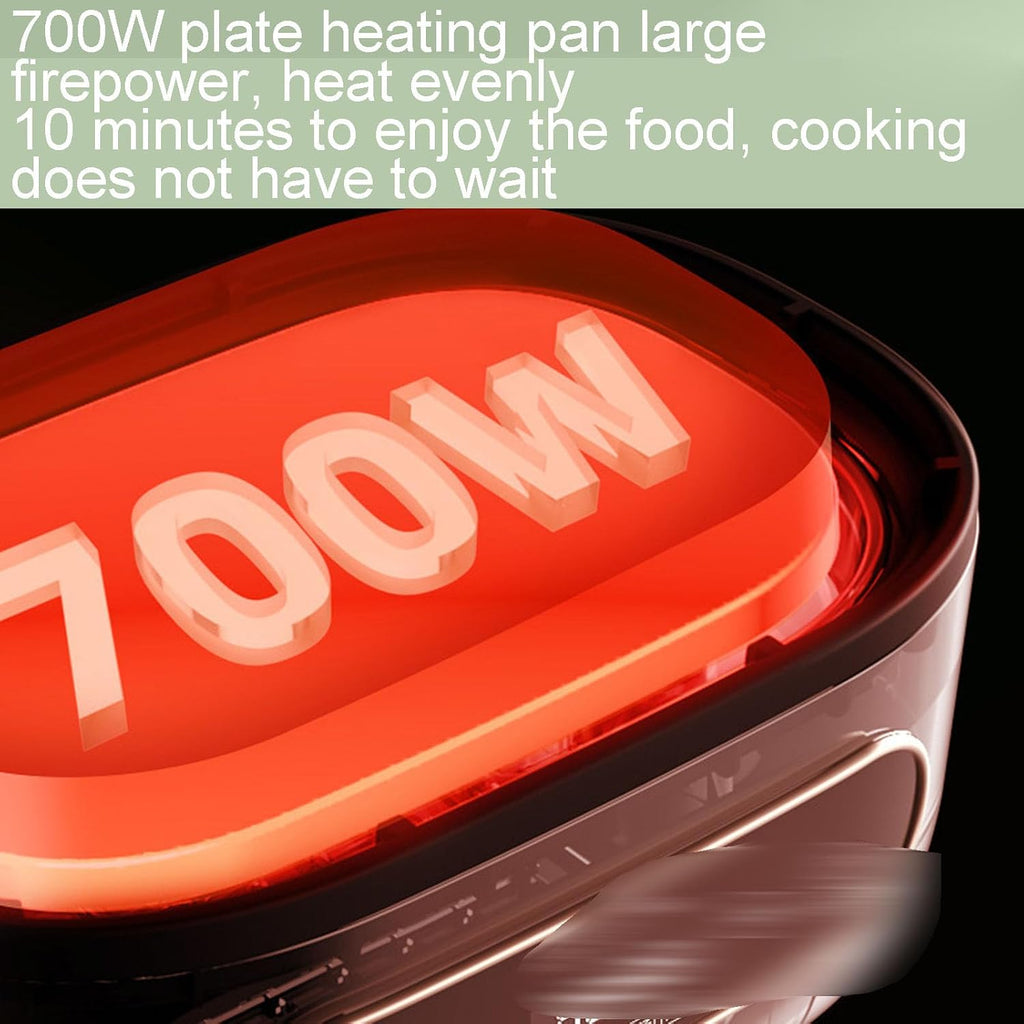 Electric Frying Pan, Frying and Cooking Multi-function, 1.5L Capacity, Easy To Fold, 700W Large Capacity, Suitable for Family Dormitory