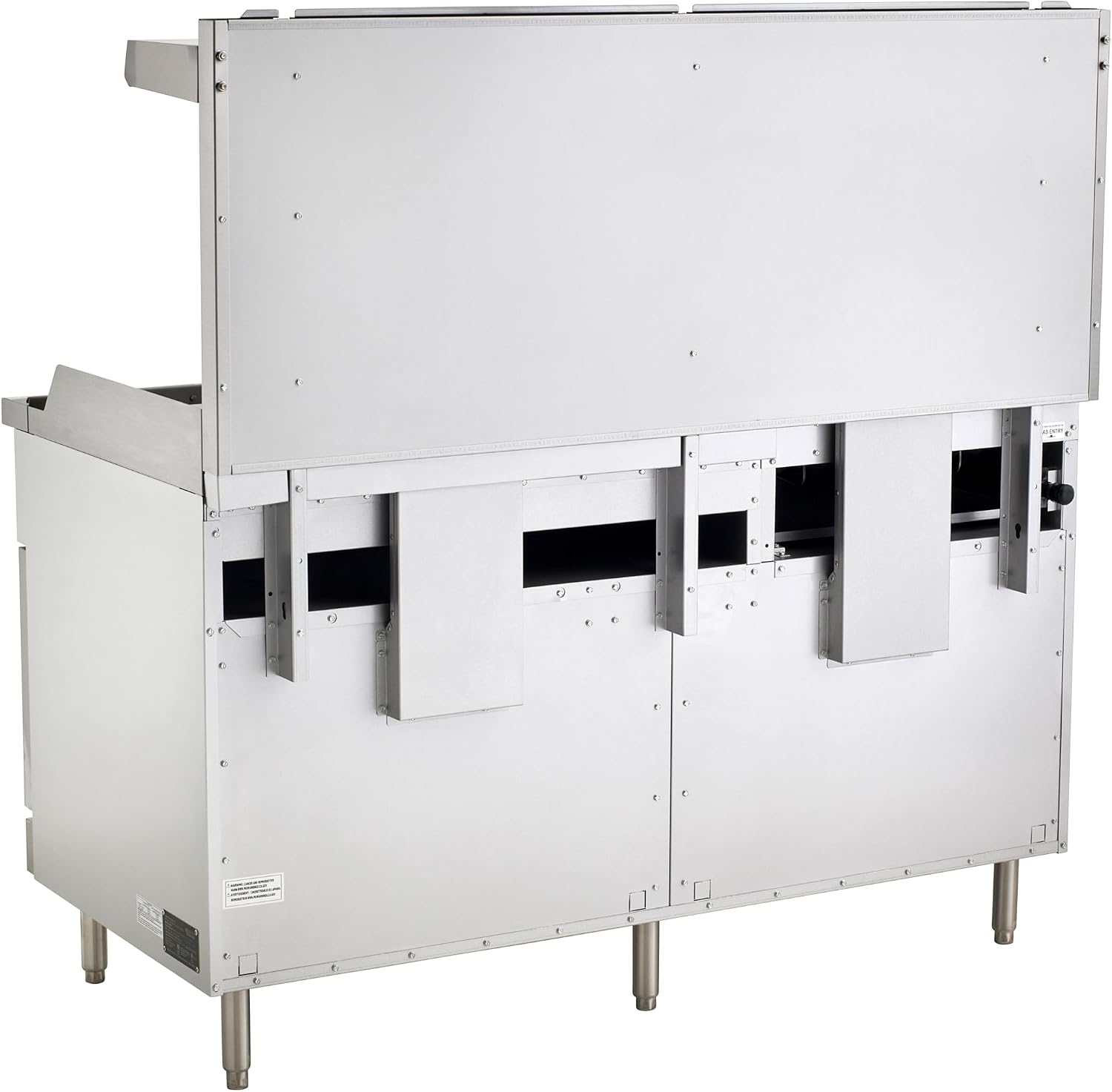 Kratos Commercial Gas Range, 60' Wide with 36' Griddle, 4 Burners, and 2 Standard Ovens, Natural Gas (29Y-171-NAT)