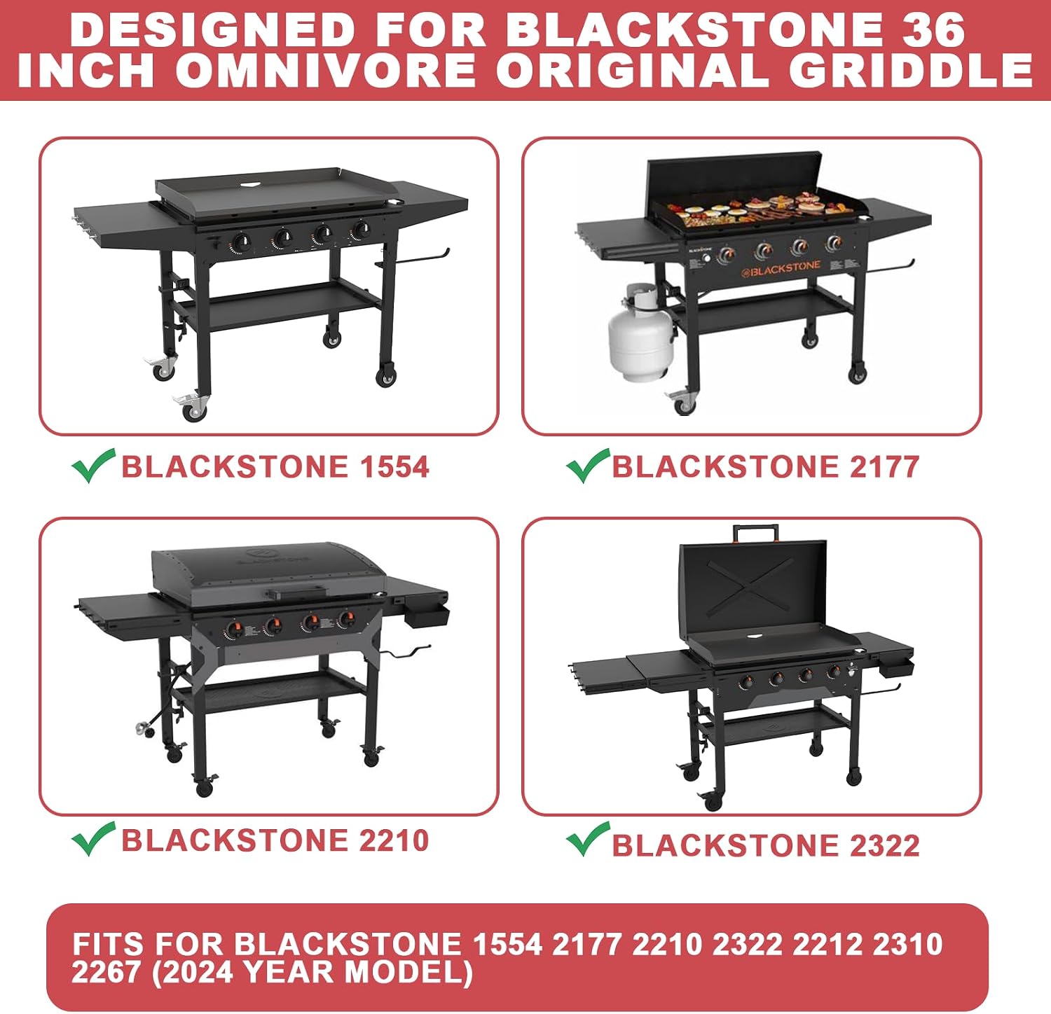 Upgrade Hinged Lid for Blackstone 36 Inch Omnivore 1554 2177 2210 2266 2267 2310 Grill, 5856 Griddle Hard Cover Hood for Blackstone Omnivore Grill Lid