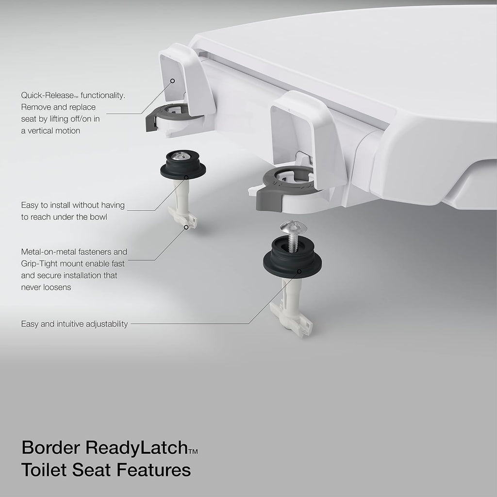 KOHLER FRENCH CURVE READYLATCH QC EB T SEAT, Ready Latch, Elongated, DUNE K-4713-RL-NY