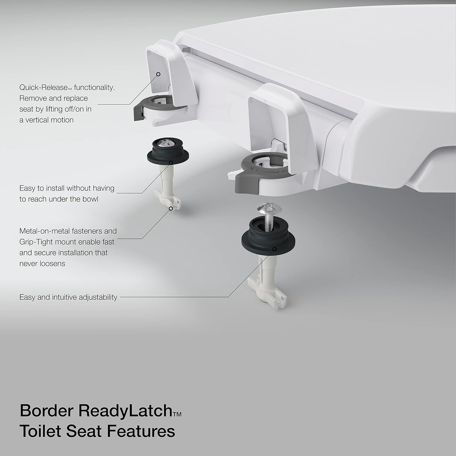 KOHLER FRENCH CURVE READYLATCH QC EB T SEAT, Ready Latch, Elongated, DUNE K-4713-RL-NY