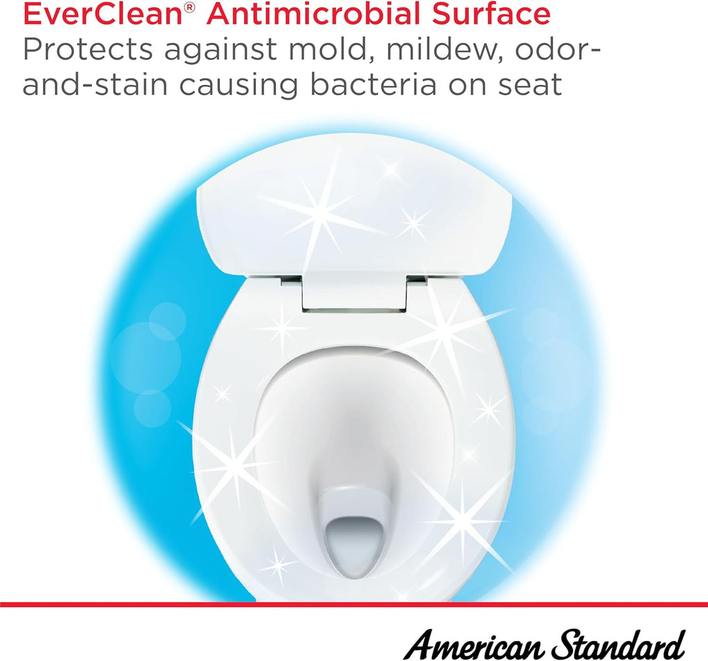 American Standard 5024A65G.222 Transitional Slow-Close & Easy Lift-Off Elongated Toilet Seat Soft Close, Linen