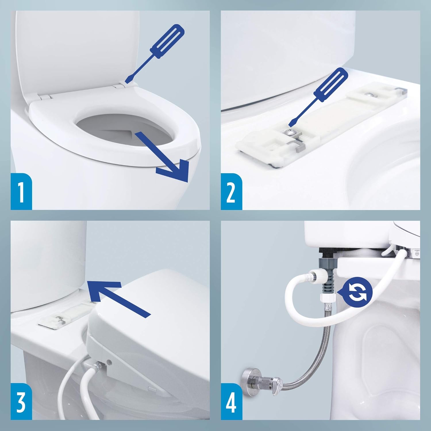 TOTO® WASHLET®+ S7A Electronic Bidet Toilet Seat, EWATER+® Bowl and Wand Cleaning, Auto Open and Close Classic Lid, Elongated, Cotton White - SW4734AT40#01