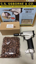 C.S. Osborne & Co. No. 6750 - Pneumatic Decorative Nailer, Free with Galaxy Supply Inc. Baseboard or Nails (Free with one box N-07 French Natural Nails)