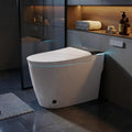 TOTTE Luxury Smart Toilet with Bidet, Hands-Free with Auto Open/Close Lid & Self-Cleaning Bowl | Adaptive Warm Water Wash & Heated Seat, Built-in Aroma, One-Piece Elongated Design