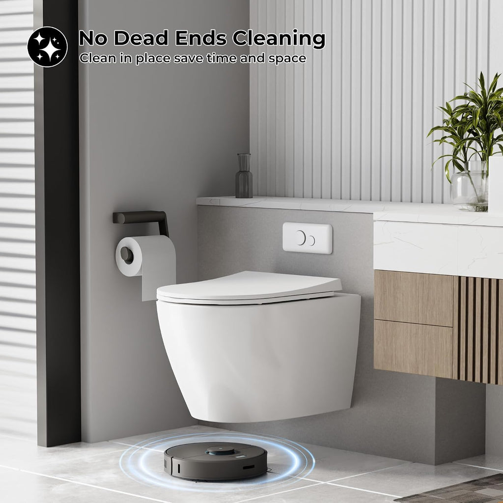 Wall Hung Toilet, Smart Toilet with in-Wall Tank System,One-Piece Bidet Toilet Combo,Heated Seat,Warm Air Dryer,Auto Flush,Space-Saving, Compact, Soft-Close Lid