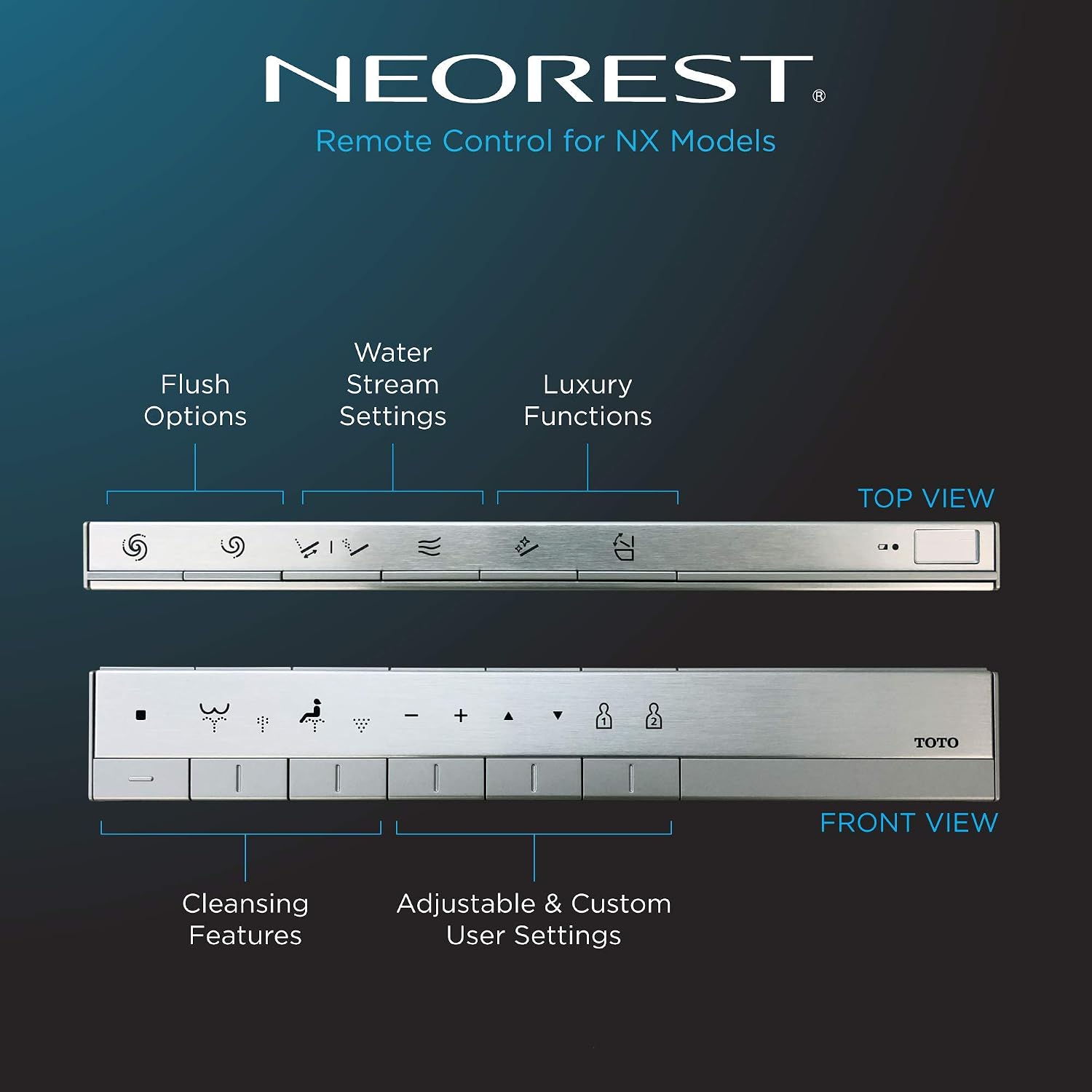 TOTO MS900CUMFG#01 NEOREST NX1 Dual Flush 1.0 or 0.8 GPF Toilet with Integrated Bidet Seat and EWATER+, Cotton White