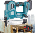 Cordless Brad Nailer, Handheld Electric Nail Staple Machine, with 2 Batteries, 2 in 1 Woodworking Stapler Nailer with 200 Straight Nails & 200 Staples, for Carpentry, Upholstery,Blue