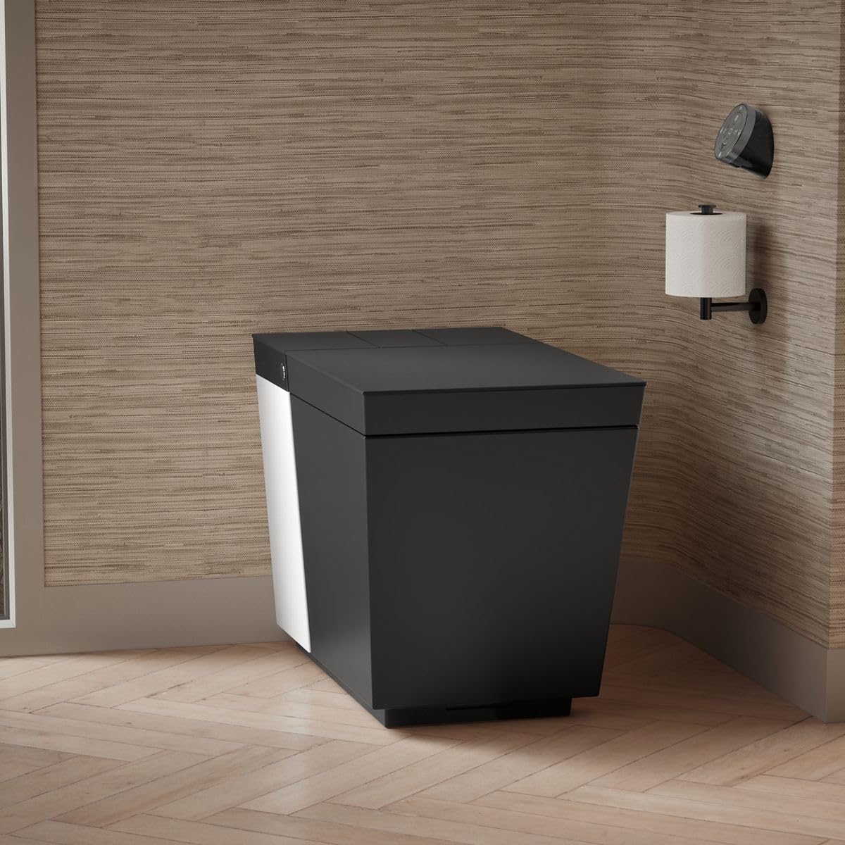 KOHLER K-30754-PA-HB1 NUMI® 2.0 Comfort Height® Smart Toilet With Bidet Built In, Bidet Toilet Seat, Dual Flush, Quiet Close, Hands-Free Opening, Honed Black