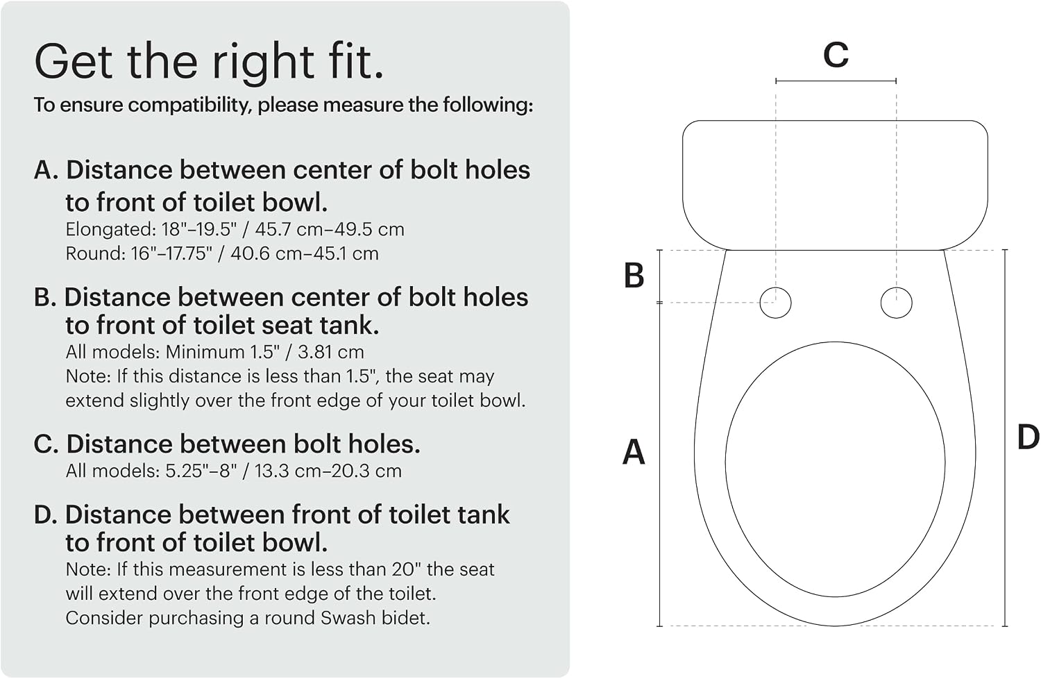 Brondell LT89 Electric Bidet Toilet Seat, Fits Round Toilets, White – Side Arm Control, Warm Water Wash, Strong Wash Mode, Stainless-Steel Nozzle, Nightlight and Easy Installation