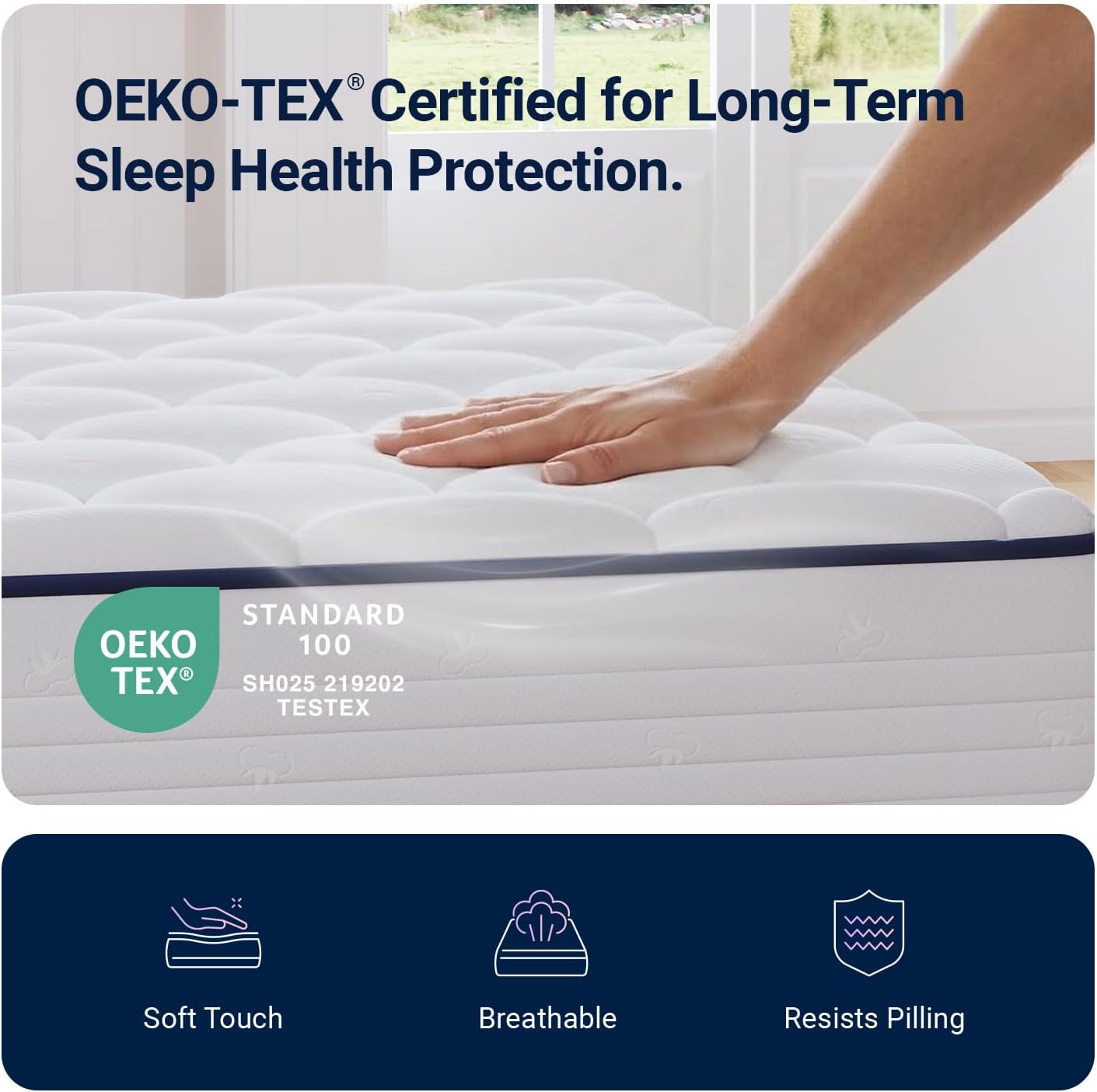 Avenco 6 Inch Full Size Mattress for Deep Sleep, Full Mattresses with Innerspring for Pressure Relief, Foam and Spring Hybrid Colchones Breathable Cover CertiPUR-US Certified Bed Mattress in a Box