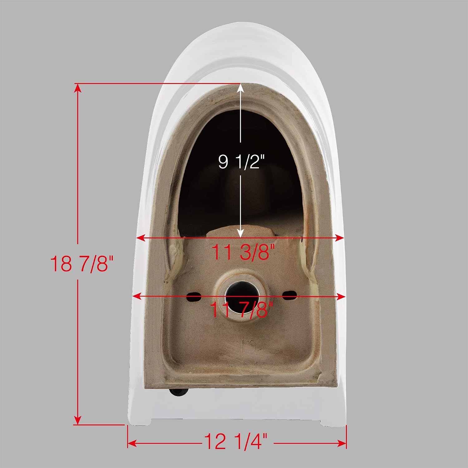 WOODBRIDGE One Piece 1.1GPF/1.6 GPF Dual Flush Elongated Toilet with Non-Electric Bidet Seat in White