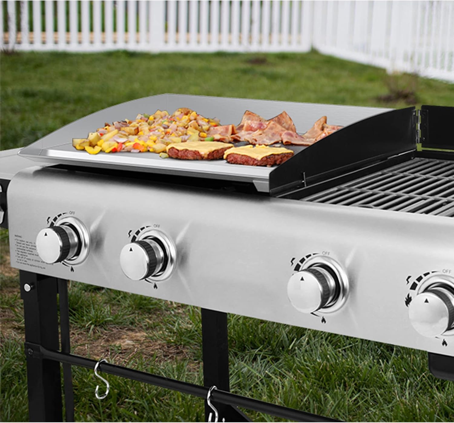 Stanbroil Stainless Steel Griddle Top for Royal Gourmet GD401 GD402 GD403 Grill and Griddle Combo