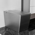 WinZo Square Smart Toilet with Tank Built-in,Square With Auto Flush, Rectangle Heated Bidet & Drying, Night Light Convenient For Seniors, Luxury Bathroom Or Low Water Pressure Space (Matt Grey)