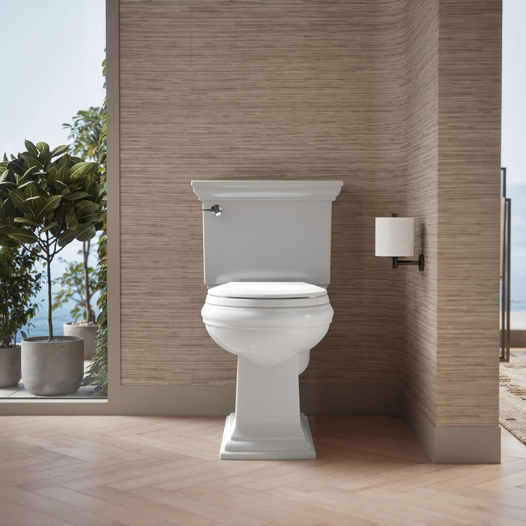 KOHLER K-4662-0 Lustra Round-front Toilet Seat, White
