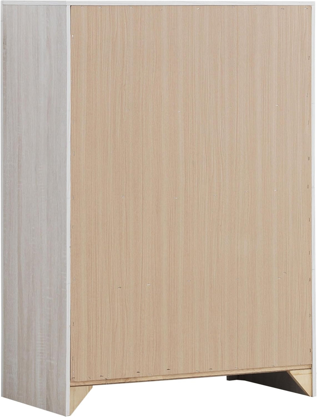 Coaster Home Furnishings Brantford Farmhouse 5-Piece Bedroom Set Queen Size Storage Panel Bed Frame 49-inch Headboard Coastal White 207050Q-S5