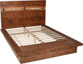 Coaster Home Furnishings Winslow Farmhouse 5-Piece Bedroom Set Live Edge Queen Size Panel Bed Frame 52-inch Headboard Smokey Walnut 223250Q-S5