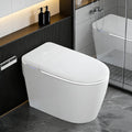 TDH Modern Smart Toilet, Upgrade Gourd-Shaped Heated Seat with Warm Water Wash, Aromatherapy Spray & Foam Shield, Air Dryer, Foot Sensor,Auto Flushing & Open Close Lid