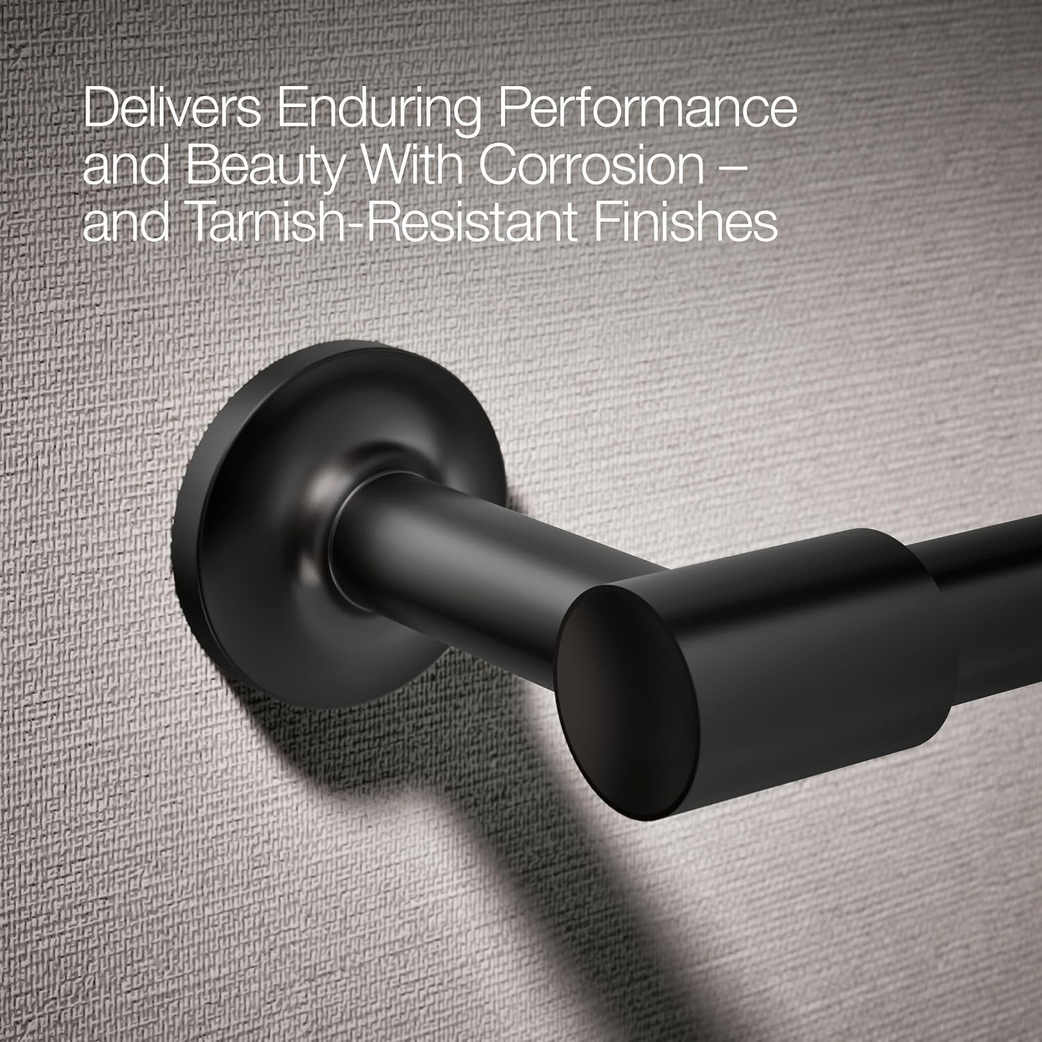 KOHLER 14377-BL Purist® Pivoting Toilet Paper Holder, Matte Black