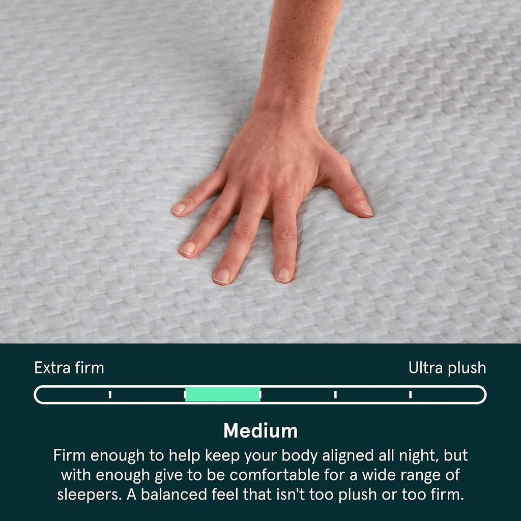 Kin By Tuft & Needle Medium 12' King Adaptive Foam Mattress in a Box, Cooling Gel, Pressure Relief, Durable Support, 100 Night Trial, Fiberglass Free, CertiPUR-US, 10-Year Limited Warranty