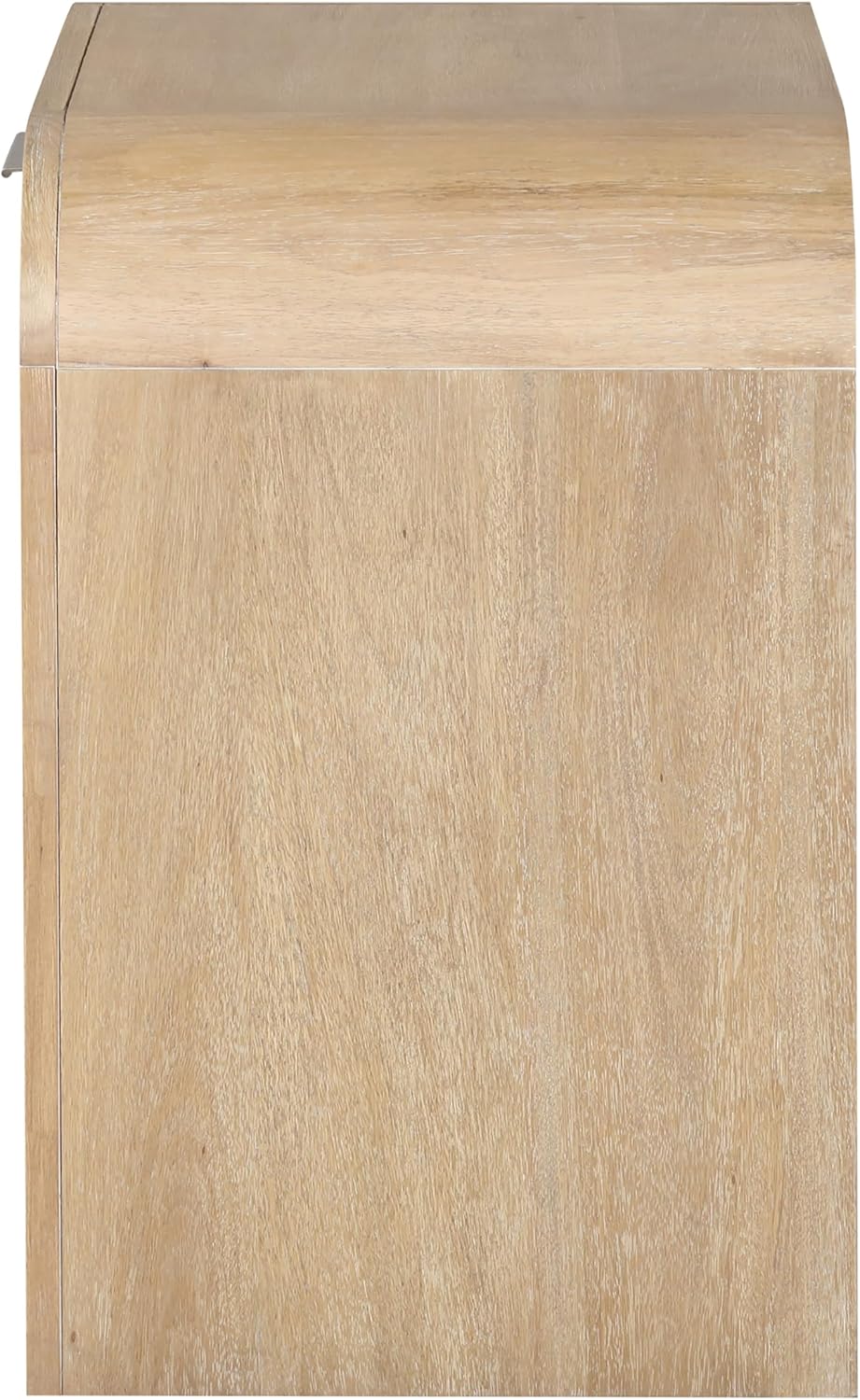 Furniture of America Verena Boho Solid Wood 3-Piece Bedroom Set with Padded Headboard Bed, Metal Side Glide, Finger Pulls on Nightstand and Chest, Box Spring Needed, Queen, Natural