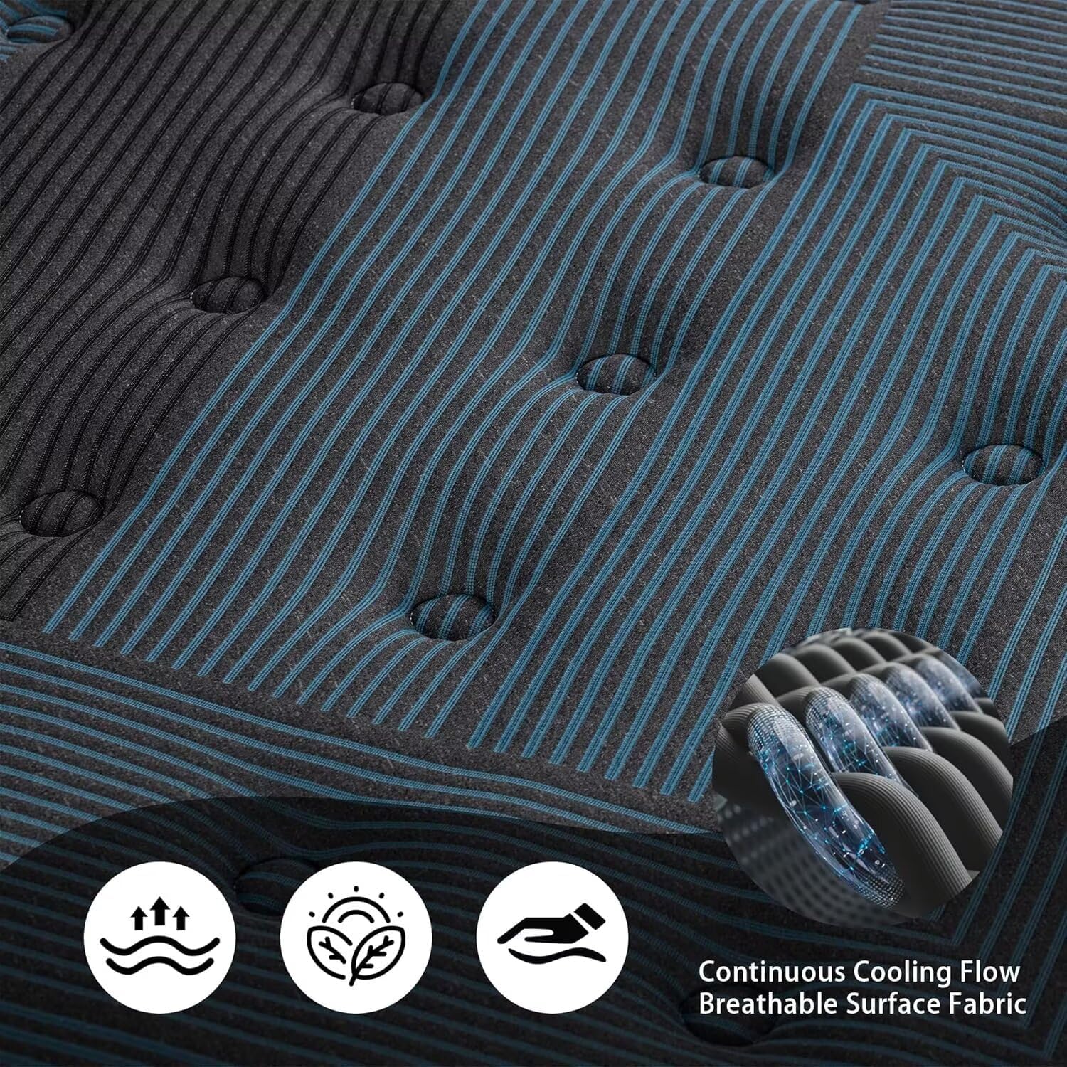 inight Queen Mattress, 12 Inch Medium Soft Hybrid, Nebulign Foam, Cloud Plush for Lightweight (<130lbs) & Side Sleepers, Fiberglass-Free, CFR 1633 Compliant
