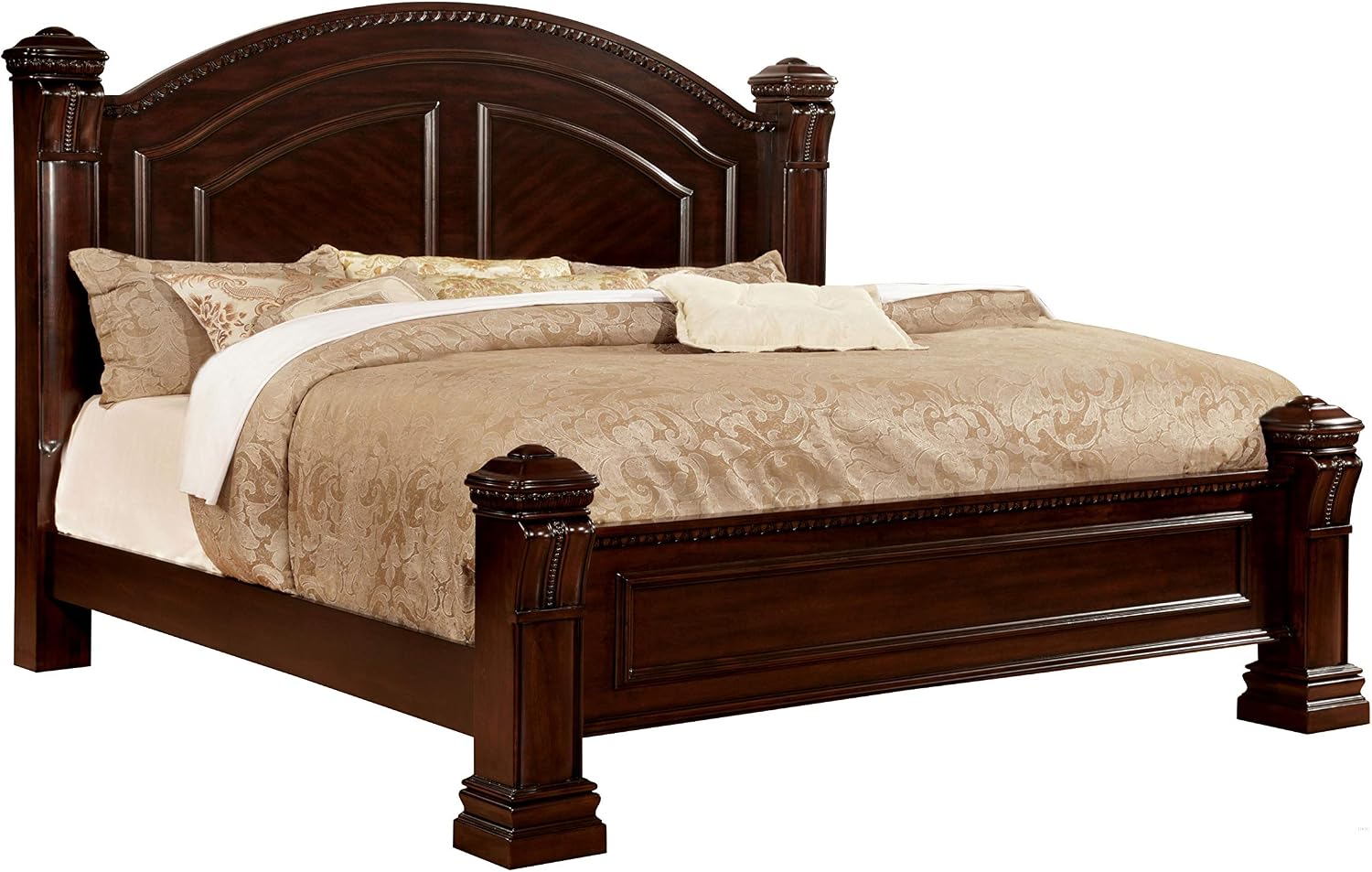 Furniture of America Lexington Bed, California King, Cherry