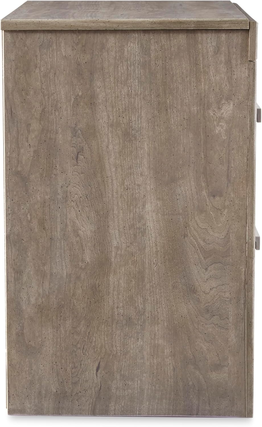 Signature Design by Ashley Culverbach Modern 2 Drawer Nightstand with 2 USB Charging Stations, 24.37' Tall, Weathered Gray