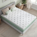 Novilla Twin Mattress, 10 Inch Hybrid Pillow Top Twin Size Mattress in a Box with Gel Memory Foam & Individually Wrapped Pocket Coils Innerspring for a Cozy & Peaceful Sleep