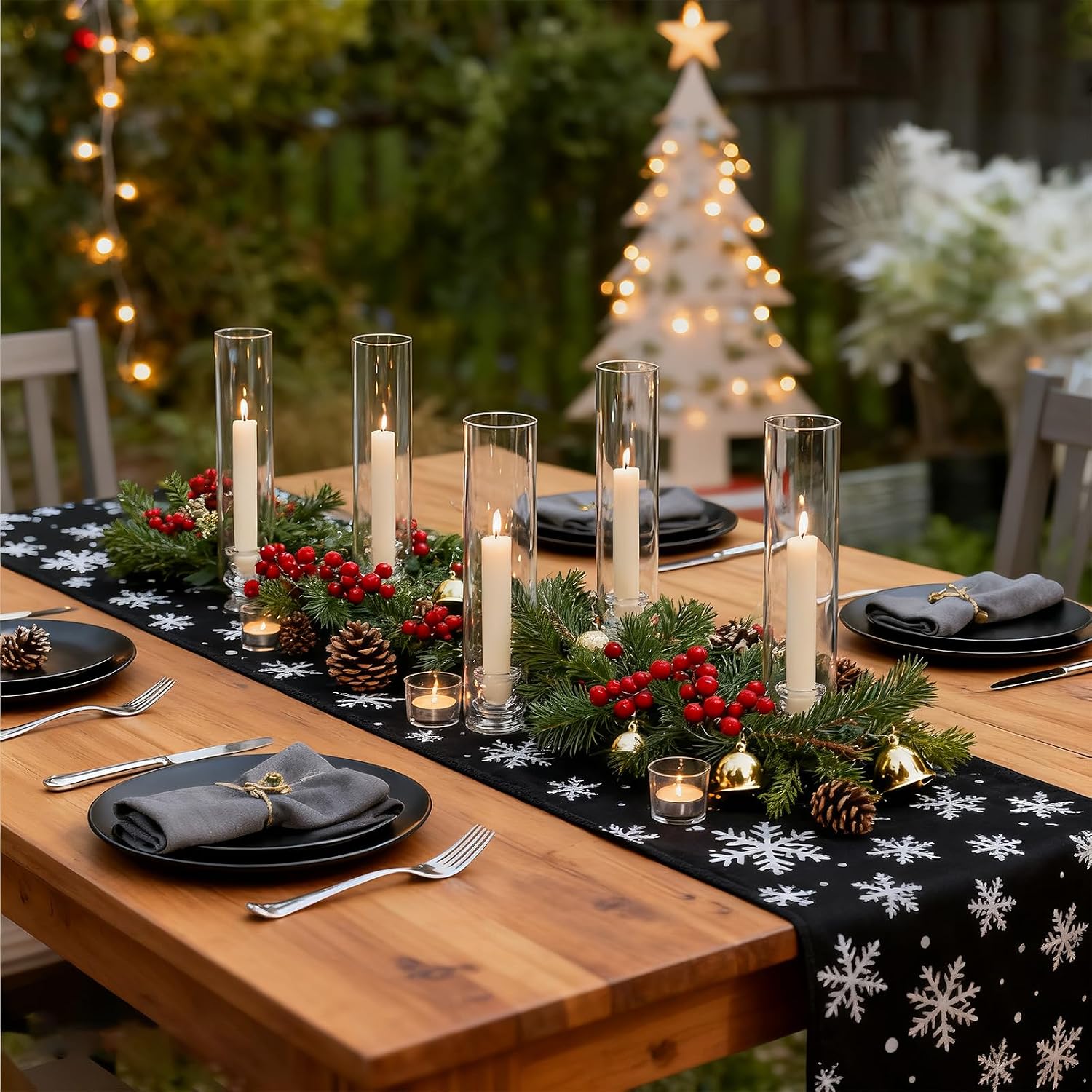 30 Pack Glass Hurricane Candle Holders 12.6' Open Ended Candlestick Holder Tubes Clear Bottomless Cylinders Suitable Taper LED Candles for Wedding Party Christmas Table Centerpiece Decor
