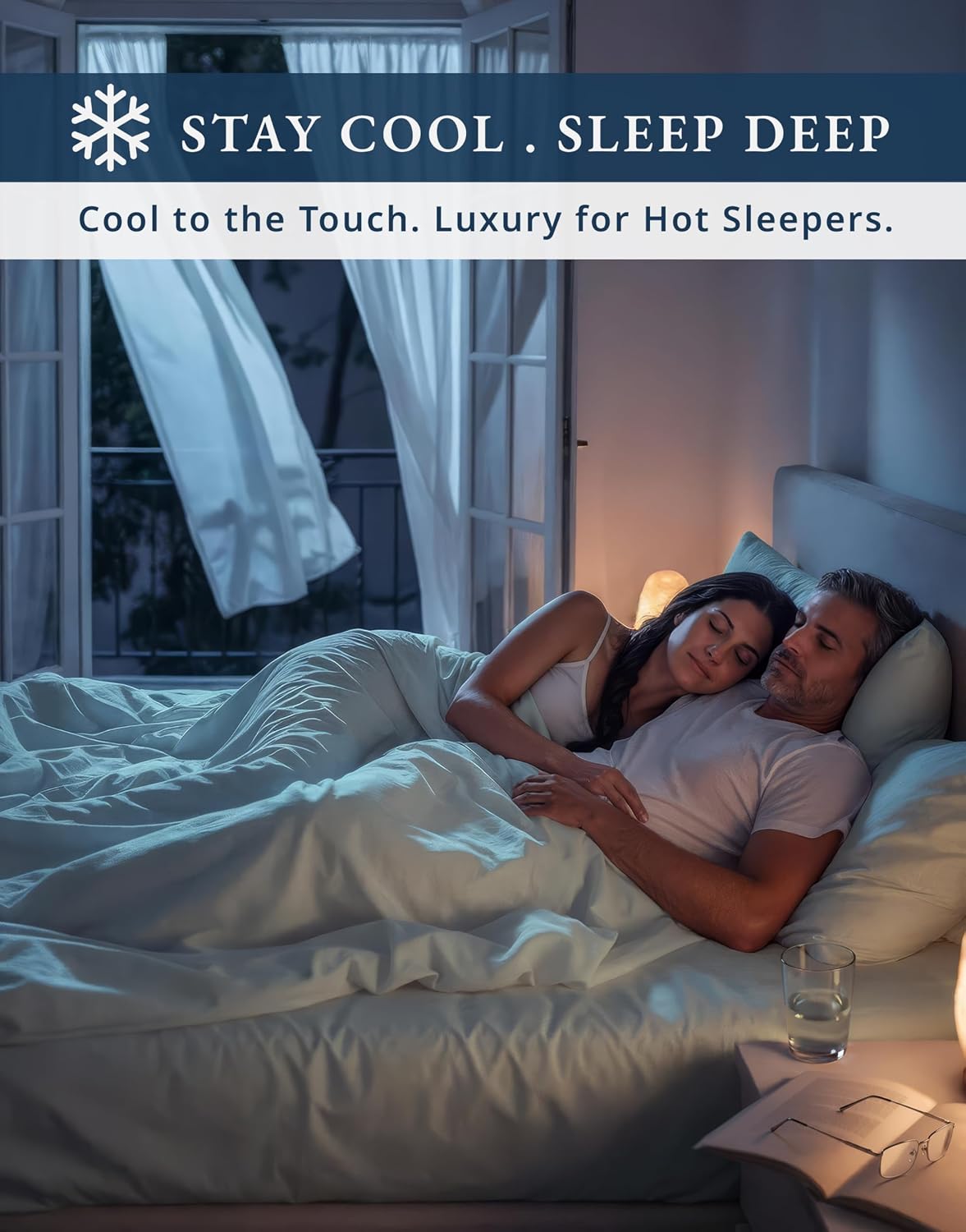 100% Egyptian Cotton Sheets King Size - 1000 Thread Count Naturally Cooling & Breathable Sateen King Size Sheets Set, Ultra-Soft & Durable Hotel Luxury Sheets with 15' Snug Fit Deep Pockets - Silver