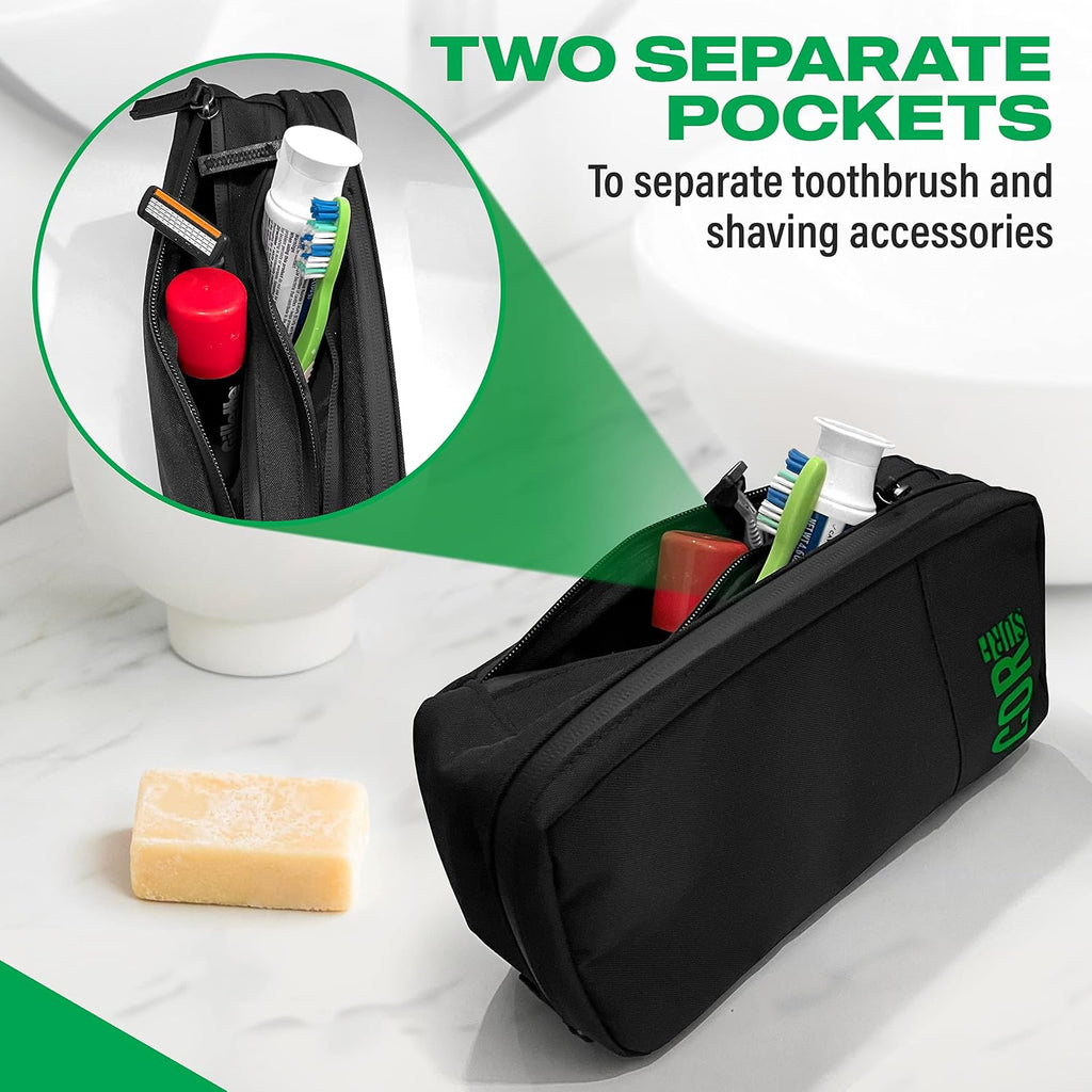 COR Surf Carry On Travel Backpack Bundle | Island Hopper Travel Backpack with Toiletry Bag and Compression Packing Cube Set