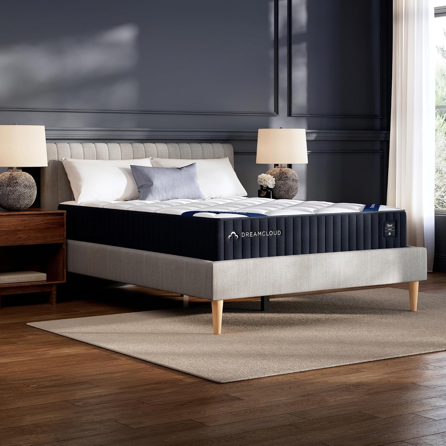 DreamCloud Classic 12' Twin XL Mattress - Luxury Hybrid Gel Memory Foam - 365 Night Trial - Back Pain Relief - Fiberglass Free - Forever Warranty - Mattress in a Box - CertiPUR-US Certified