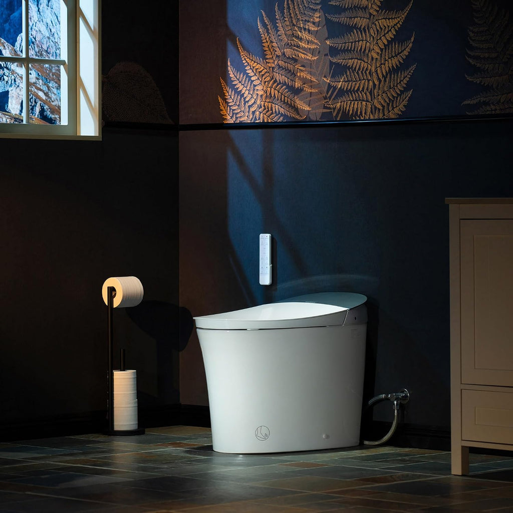 WOODBRIDGE Smart Toilet, Auto Open & Close, Auto Flush, Foot Sensor, Cleaning Foam Dispenser, Heated Seat and Chair Height Design, EBT230