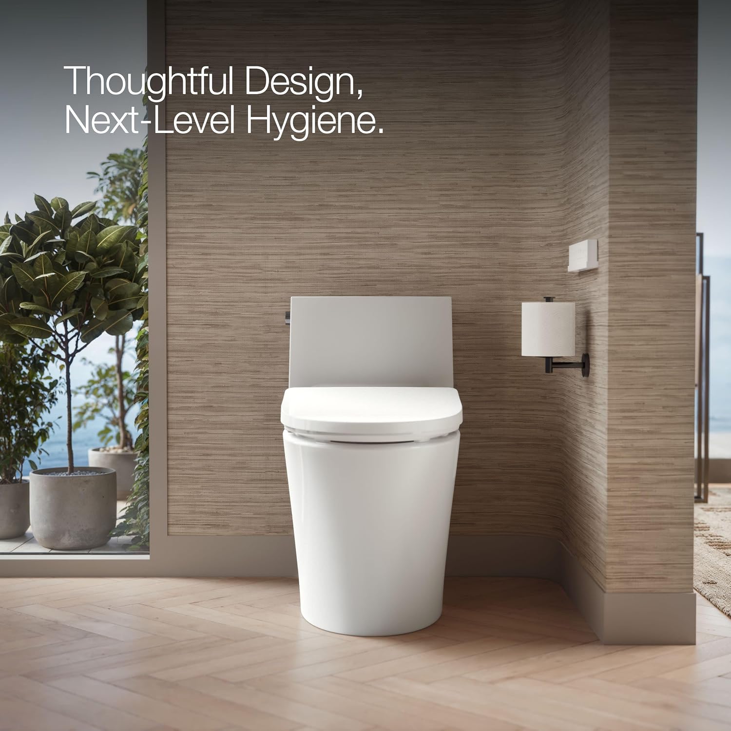 Kohler K-28821 PureWash E930 Elongated Bidet Toilet Seat with Remote Control, Quick Release, Quiet-Close Bidet Seat, Warm Water, Heated - White