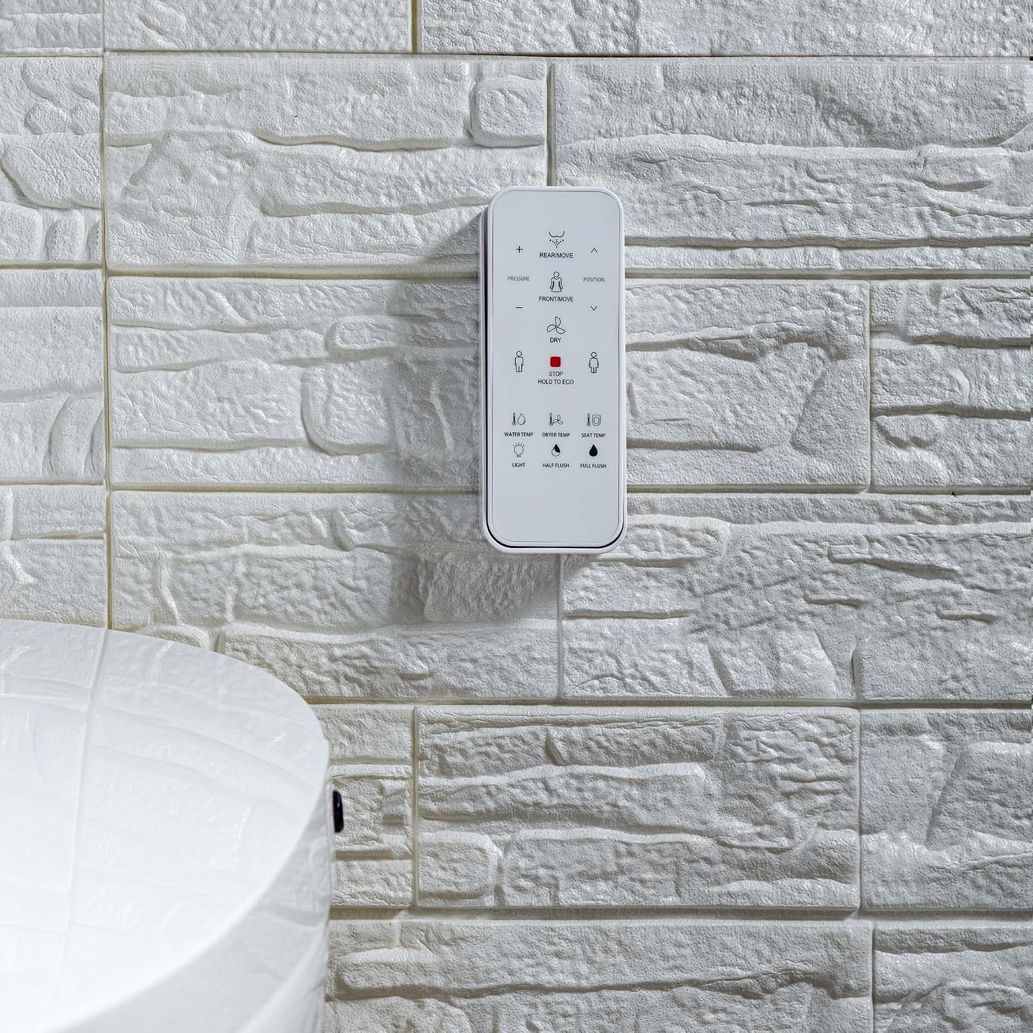 WOODBRIDGE B0970S One Piece Elongated Smart Tankless Bidet Toilet, ADA Height, Auto Flush, Foot Sensor Operation, Heated Seat with Integrated Multi Function Remote Control in White