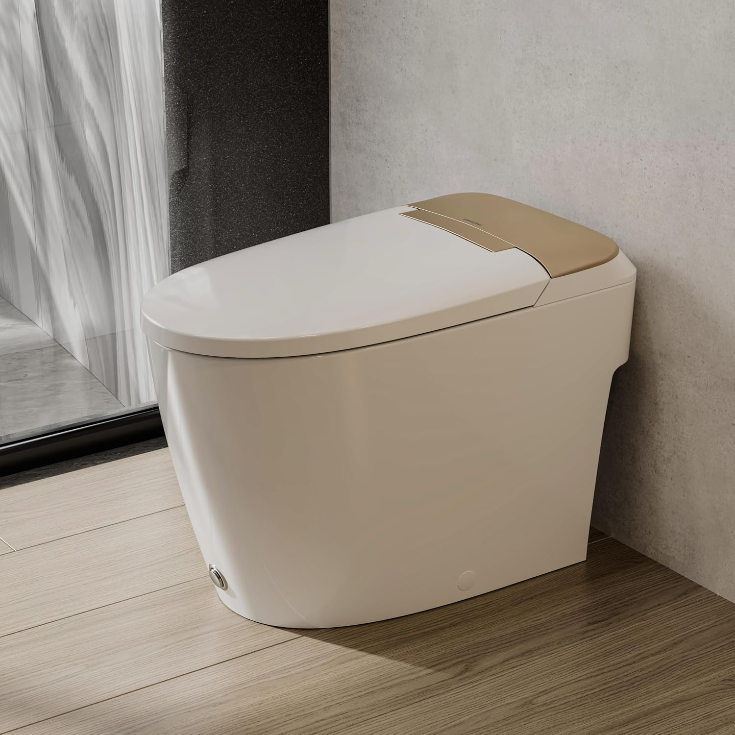 CASTA DIVA Non-Electric One Piece Bidet Toilet for Bathroom (CD-W10V Glod)
